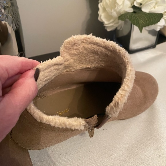 Nubuck Wedge Booties - Picture 7 of 10